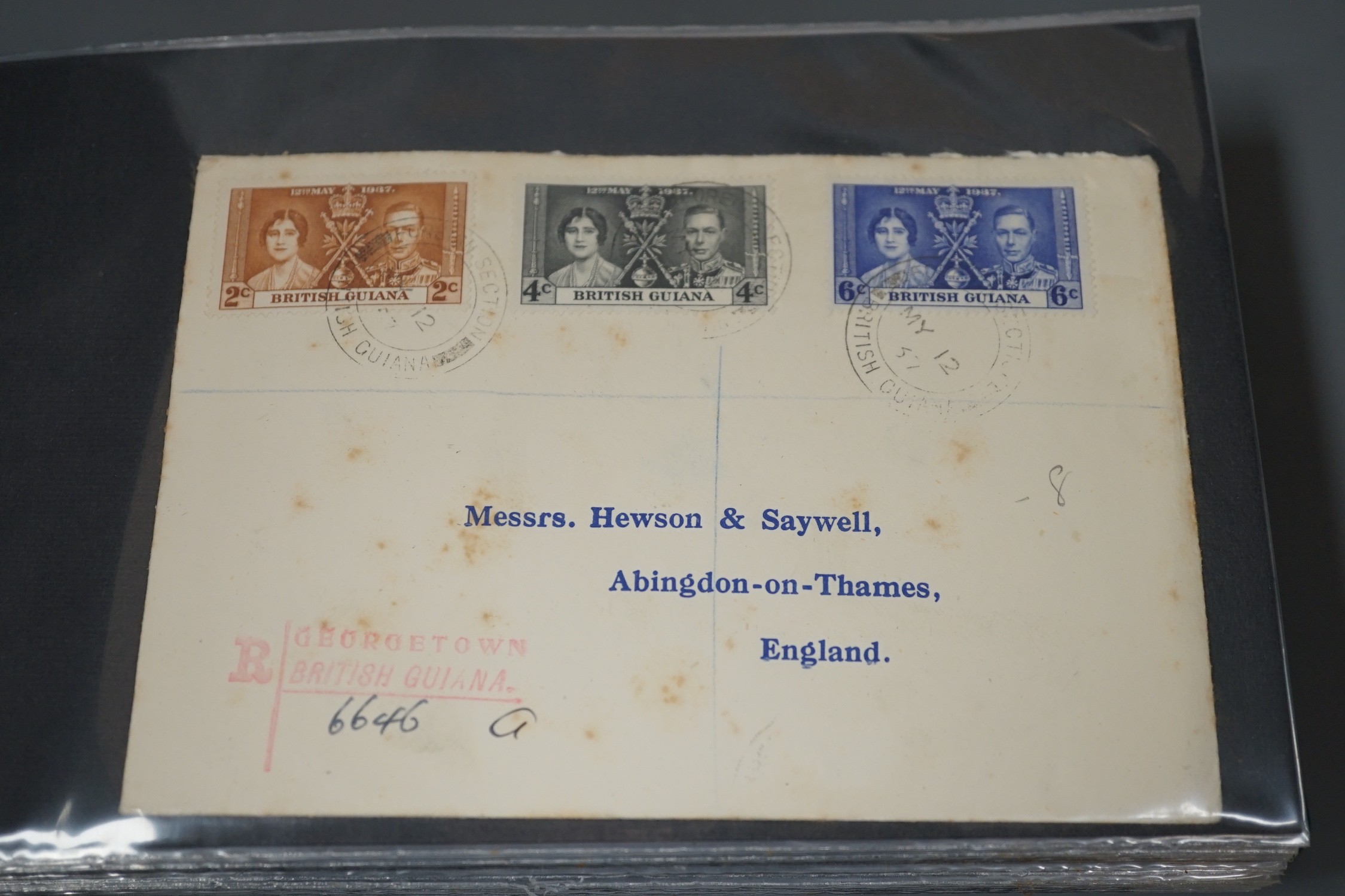 Fifty six Coronation commonwealth first day covers